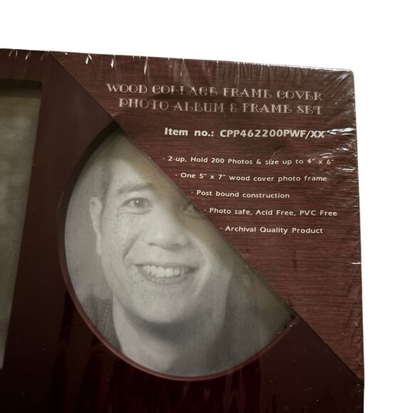 Wooden Collage Frame Cover Photo Album & Frame Set *New* - Picture 2 of 5